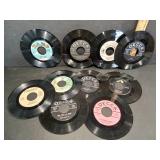 10 Vintage Vinyl 45 RPM Records
