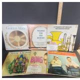 Seven Vintage Record Albums