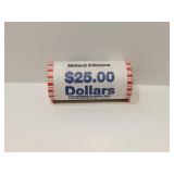 Millard Fillmore $25 Coin Roll