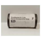 Roll of Grover Cleveland $1 Coins (First Term)