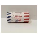 $25 John Adams $1 Coin Roll from US Mint