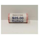 Roll of Ulysses S. Grant Dollar Coins