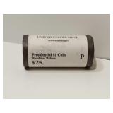 Woodrow Wilson $1 Coin Roll (Philadelphia Mint)