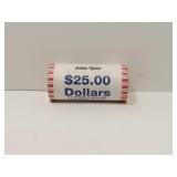 Roll of John Tyler Presidential Dollar Coins