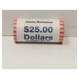 Roll of James Buchanan $1 Coins