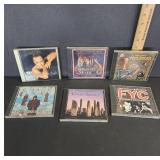 Six Assorted Music CDs