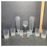Glassware and Wooden Crosses