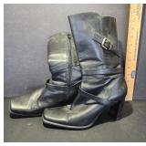 Nine West Black Leather Boots