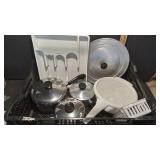 Kitchen Cookware and Utensil Lot