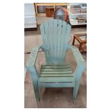 Green Plastic Patio Chair