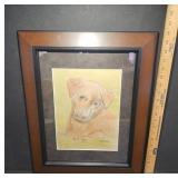 Framed Dog Portrait by Michael Ruggles