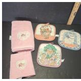 Pink Towels and Potholders