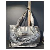 Bueno Silver Metallic Shoulder Bag
