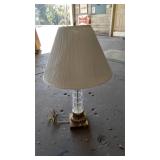 Brass and Glass Table Lamp