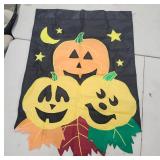 Halloween Pumpkin Yard Flag