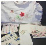 Embroidered Linens and Napkins