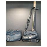 Two Black Leather Handbags