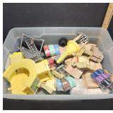 Toy Cars and Track Pieces