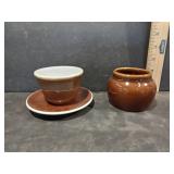 Brown Glazed Stoneware Pieces