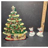 Christmas Tree and Reindeer Decor Set