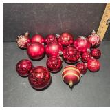 Red Plastic Ornaments