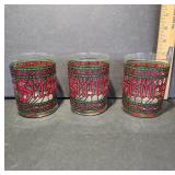 Three Holiday-Themed Glasses