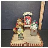 Christmas Figurines and Decor Lot