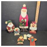 Painted Wooden Christmas Figurines