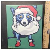 Unverified Canvas Print of Blue Dog