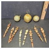 Gold Holiday Ornaments