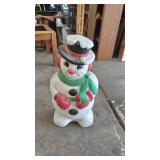 Holiday Snowman Blow Mold Decoration