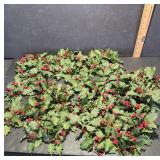 Artificial Holly Candle Rings