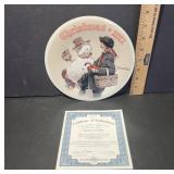 Norman Rockwell Christmas Plate 2012