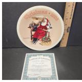 2008 Norman Rockwell Christmas Plate