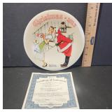 Christmas 2015 Norman Rockwell Plate