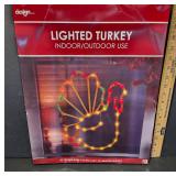 Lighted Turkey Decoration for Indoors/Outdoors