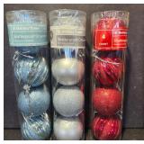 Holiday Time Shatterproof Ornaments Set