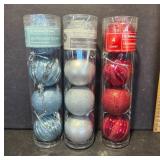 Holiday Time Shatterproof Ornaments Set