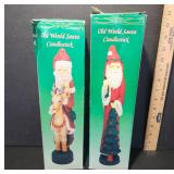 Old World Santa Candlestick Set