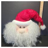 Santa Claus Decor with Glitter Hat