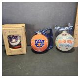 Auburn University Christmas Ornaments Set