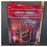 Lighted Turkey Decor for Indoor/Outdoor Use