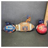 Auburn University Football Ornaments Set
