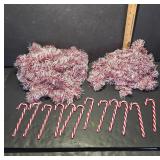 Holiday Garland and Candy Canes Set