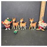 Vintage Christmas Figurines Set