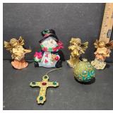Christmas Figurines and Decorations Lot