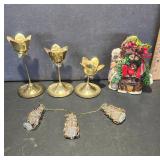 Brass Candle Holders and Decorative Pieces