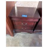 Dark brown bedside table