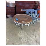 Glass top coffee table