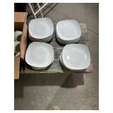 Set of dishes square